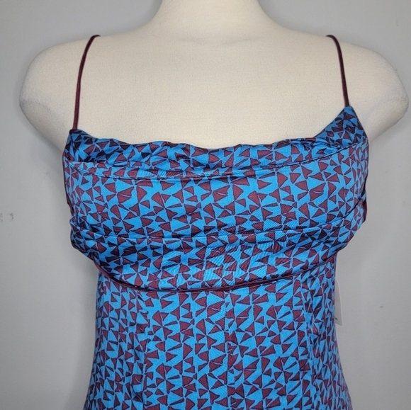 Free People | Kai Printed Mini Dress in colour Blue Combo - Picture 3 of 10